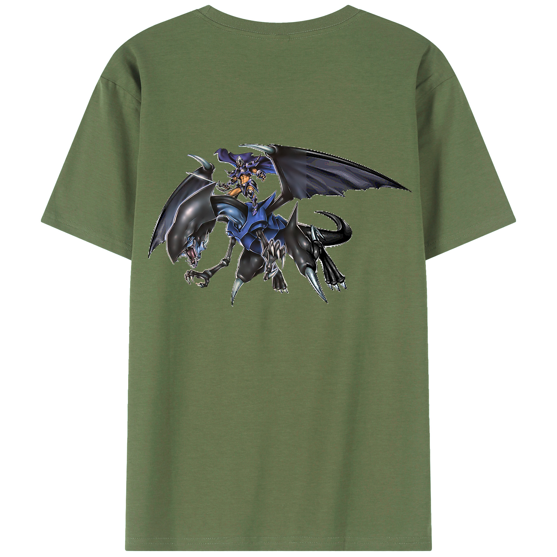 （画像用） 遊☆戯☆王 Yu-Gi-Oh! 綿100％ メンズ半袖Tシャツ（バックプリント） 通気性